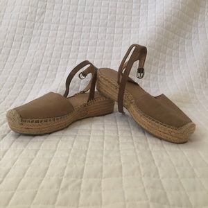 Closed toe, platform sandals